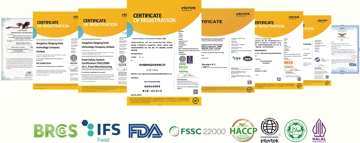 Nutoast food-safety & quality certifications — FDA, ISO 22000, FSSC 22000, BRCGS, IFS Food, FSMA, HACCP and HALAL