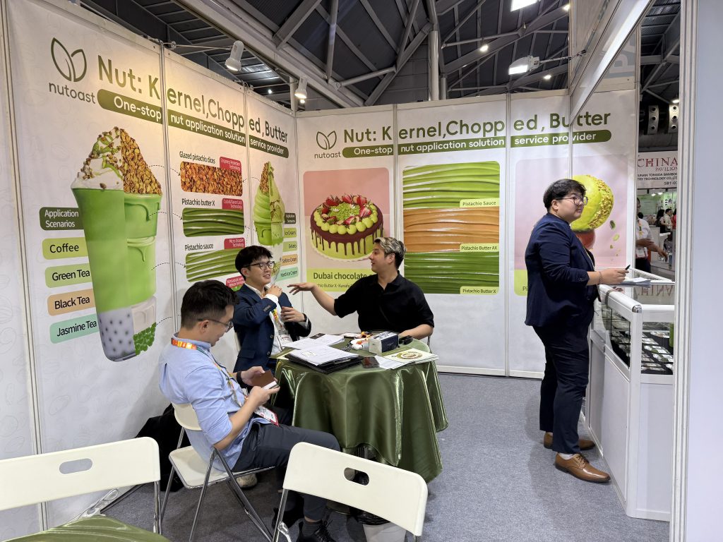 FHA Singapore provided a dynamic platform for Nutoast's Pistachio Sauce and Glazed Chopped Pistachios to shine.