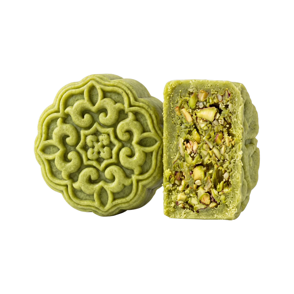 Crispy Pistachio Crunch Mooncake — pistachio bakery & pastry application by Nutoast