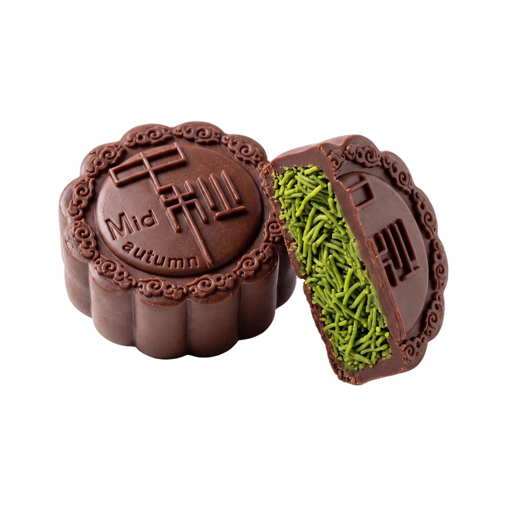 Dubai Chocolate Mooncake — pistachio bakery & pastry application by Nutoast
